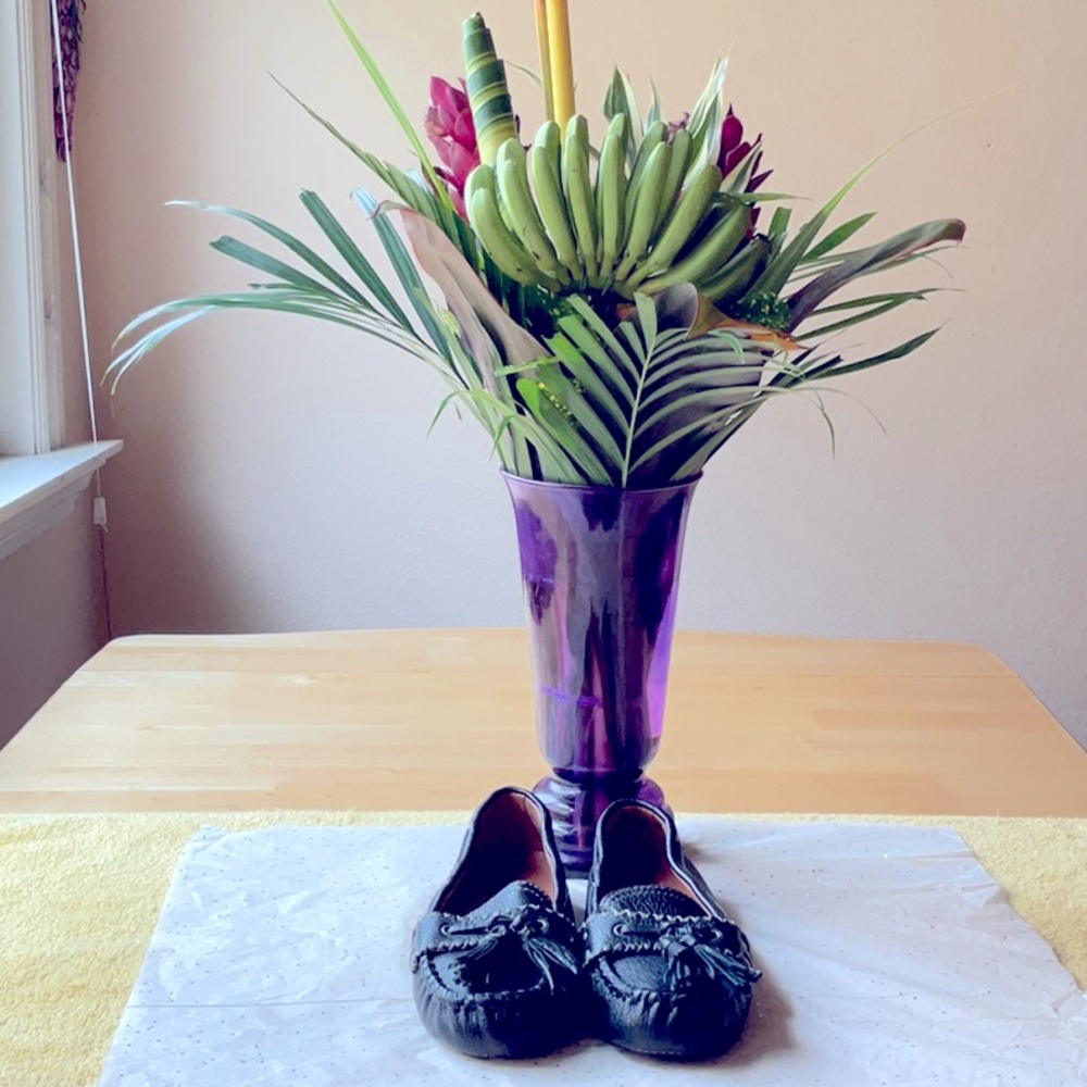 🥿 PATRICIA NASH DARK NAVY ITALIAN LEATHER FLATS 🥿
